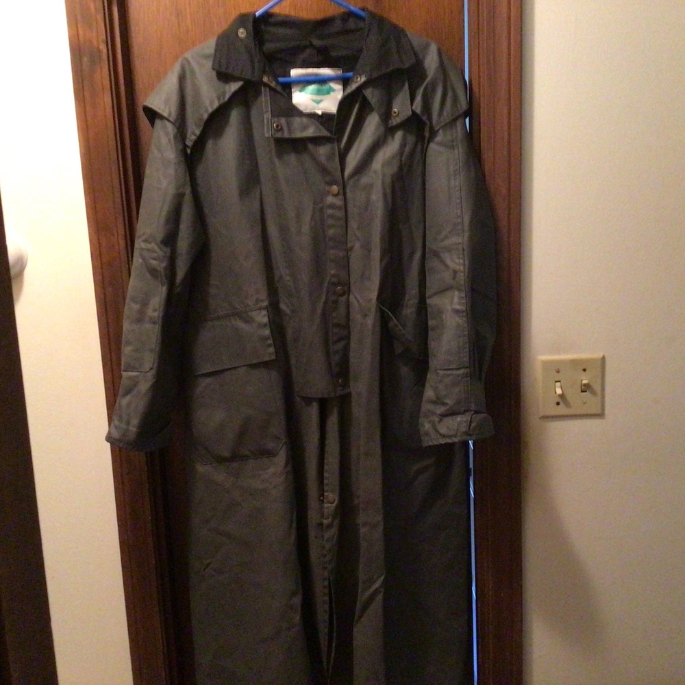 Jackeroo  waxed cotton equestrian raincoat